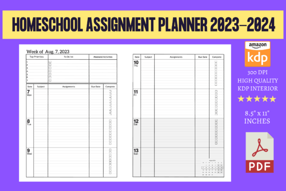 Download Homeschool Assignment Planner 2023-2024 - 2023 Collection