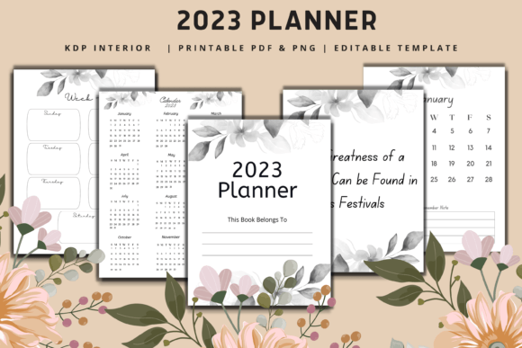 Download 2023 Planner | KDP Interior - 2023 Collection