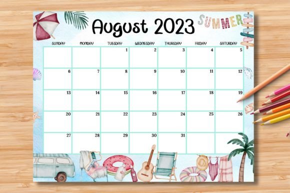 Download Editable/Fillable August 2023 Calendar - 2023 Collection