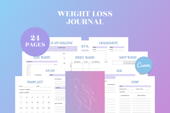 Download Weight Loss Journal | Fitness Planner - Fitness Collection