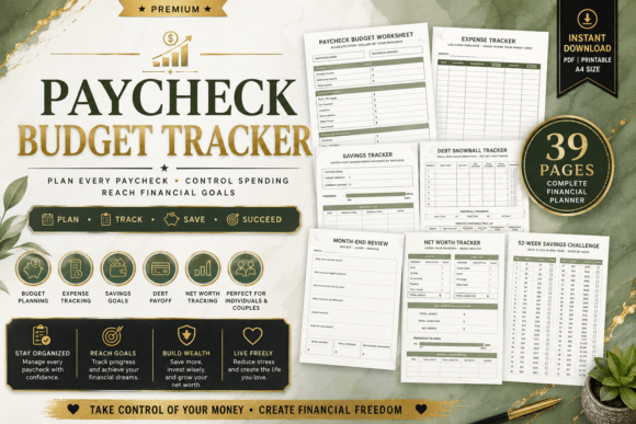 Download Paycheck Budget Tracker - Tracker Collection