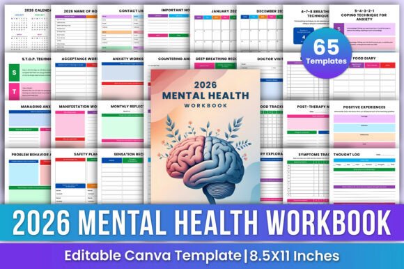 Download 2026 Adhd Mental Health Workbook Canva - Premium Resources