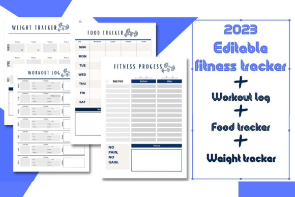 Download Editable Fitness Workout Log Book 2023 - 2023 Collection