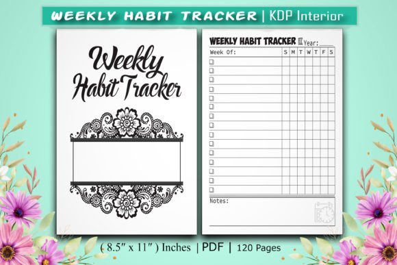 Download Weekly Habit Tracker | KDP Interior - Tracker Collection