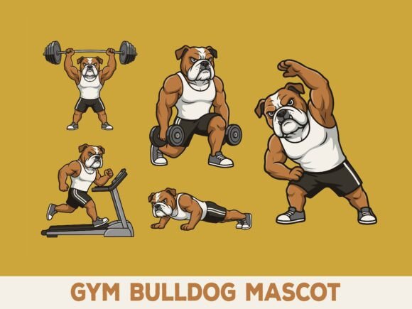 Download Gym Bulldog Mascot - Premium Resources