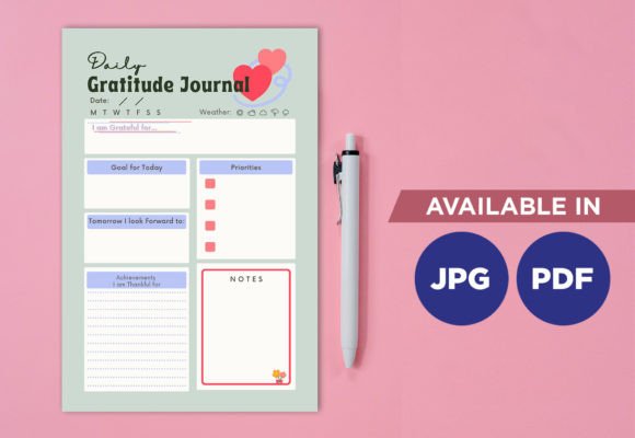 Download Gratitude Planner Printable Planifier - Printable Collection
