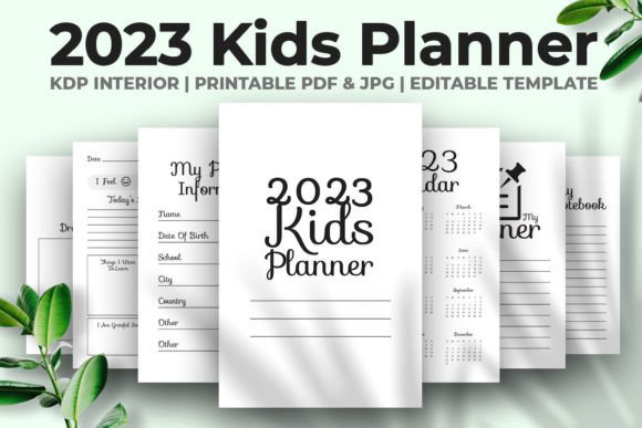 Download 2023 Kids Planner KDP Interior - 2023 Collection