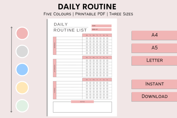 Download Daily Routine Printable Tracker Insert - Tracker Collection